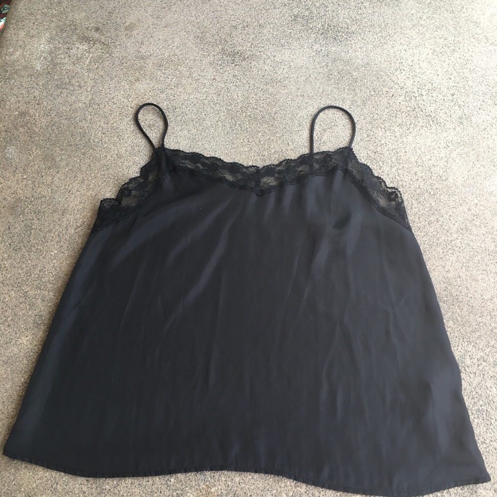 Silky black top (from Europe!)